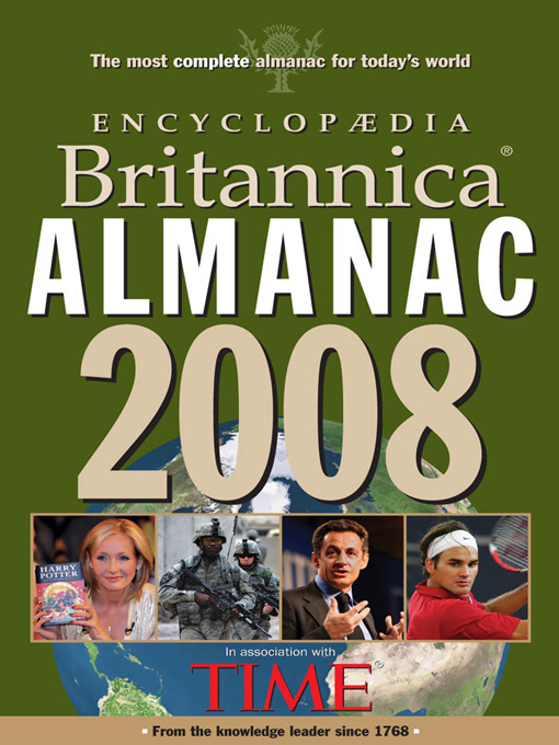 Cover image for Encyclopaedia Britannica Almanac 2008